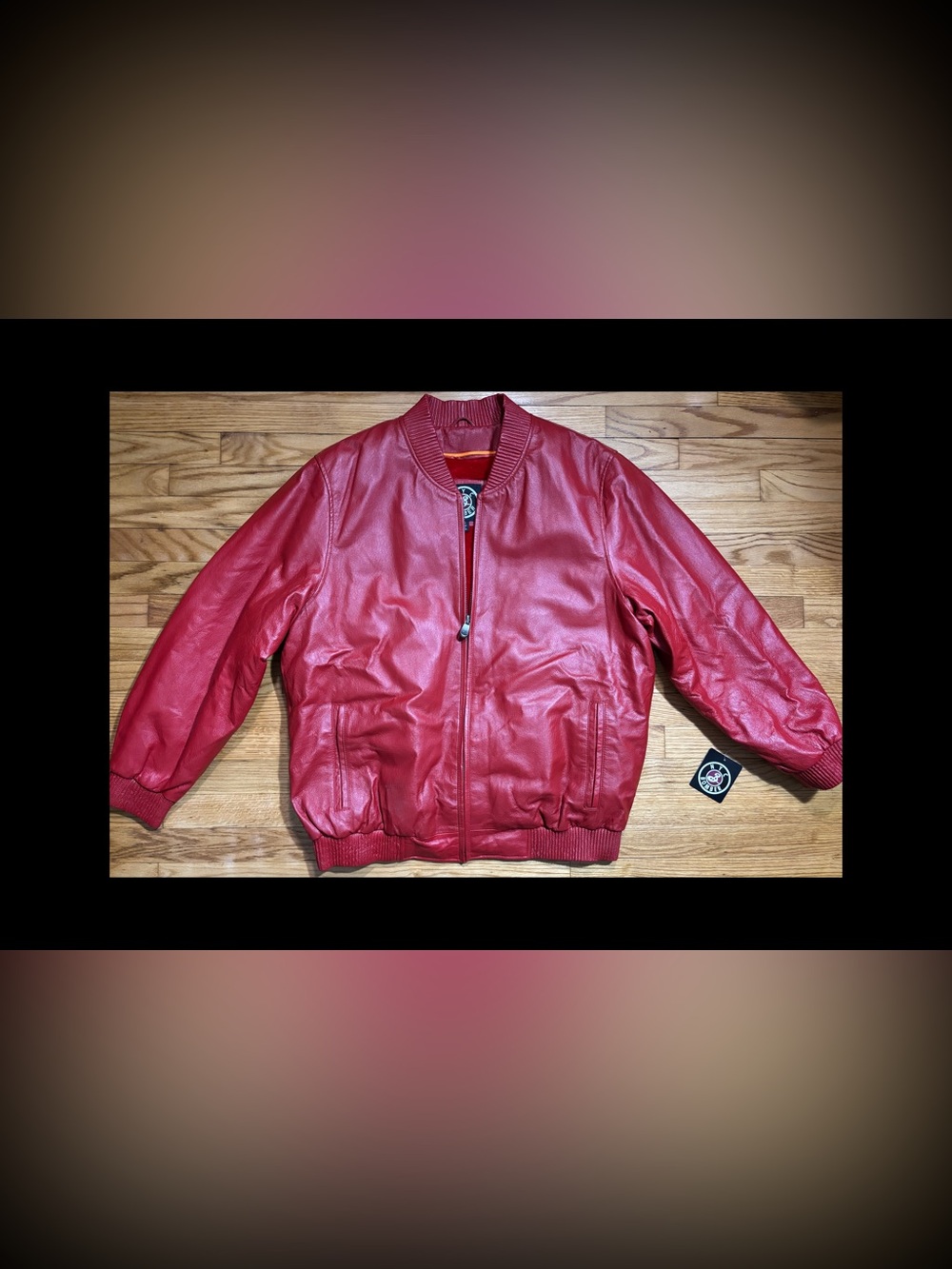 New-NYC Bomber Jacket with Removable Lining size Medium NEW COLOR RED